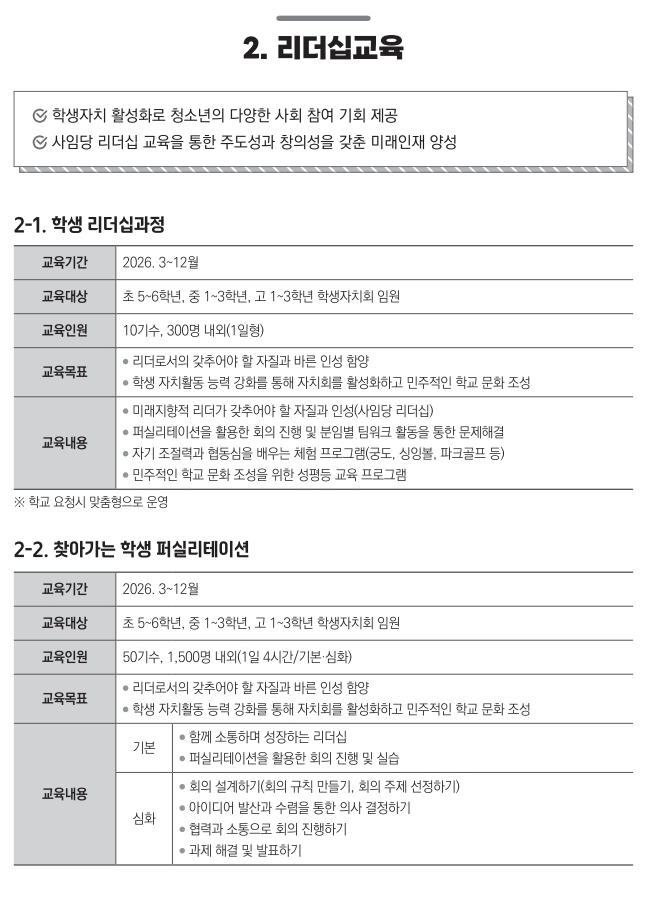 2026 리더십과정